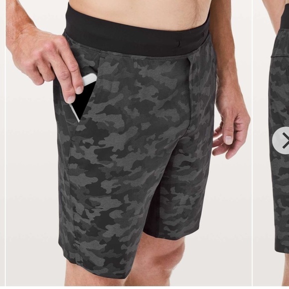 [S] Lululemon T.H.E. Short *Lineerless Mesh Camo 9” Men’s Training Gym Short - Picture 3 of 14